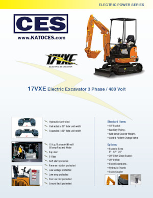 Excavatoare pe Șenile Electrice Kato 17VXE