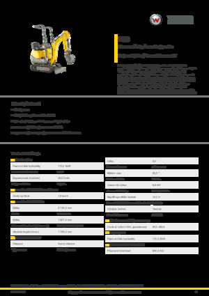 Excavatoare pe Șenile Electrice Wacker Neuson 803 dual power 