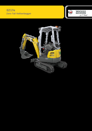 Excavatoare pe Șenile Electrice Wacker Neuson EZ17e-2