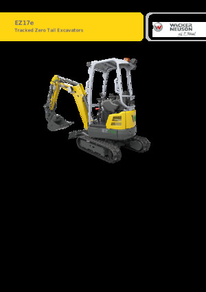 Excavatoare pe Șenile Electrice Wacker Neuson EZ17e-2