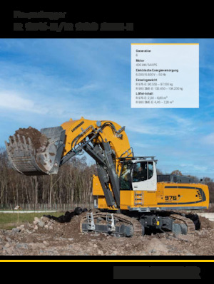 Excavatoare pe Șenile Electrice Liebherr R 980 SME-E