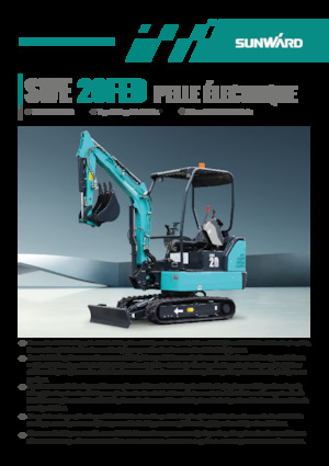 Excavatoare pe Șenile Electrice Sunward SWE20FED