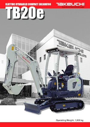 Excavatoare pe Șenile Electrice Takeuchi TB 20 e