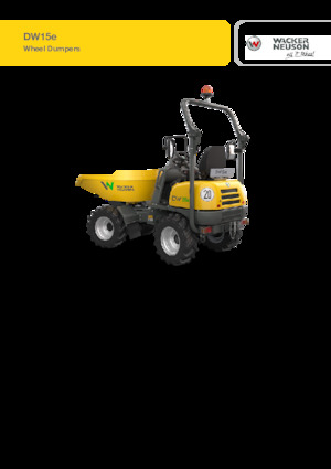 Dumpere Electrice pe Roți Wacker Neuson DW15e