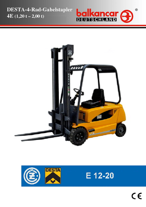 Stivuitoare frontale electrice Desta E 20 ac