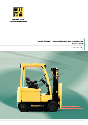 Stivuitoare frontale electrice Hyster E3.0XN