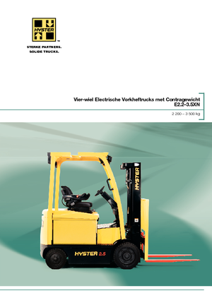 Stivuitoare frontale electrice Hyster E3.0XN