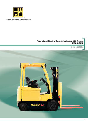 Stivuitoare frontale electrice Hyster E3.0XN