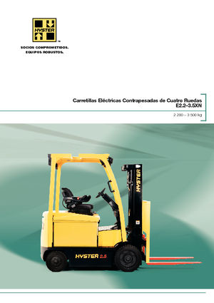 Stivuitoare frontale electrice Hyster E3.0XN