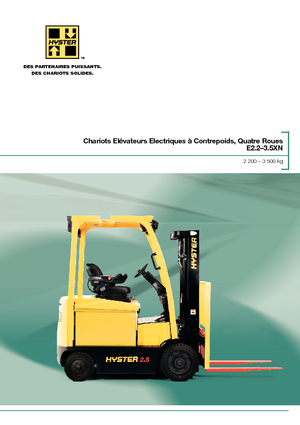 Stivuitoare frontale electrice Hyster E3.0XN