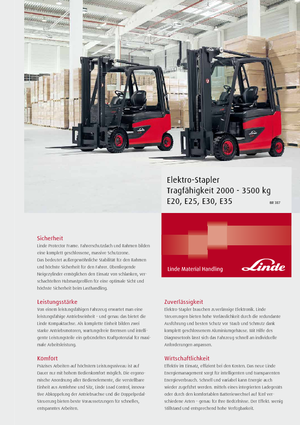 Stivuitoare frontale electrice Linde E 35 L