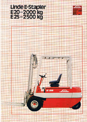 Stivuitoare frontale electrice Linde E 25
