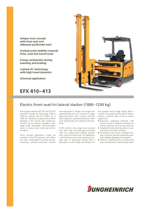 Încărcătoare laterale electrice Jungheinrich EFX 413