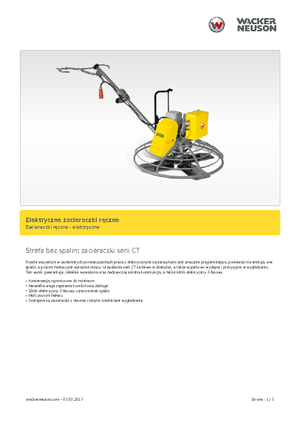 Șlefuitoare de beton Wacker Neuson CT 36-400 E