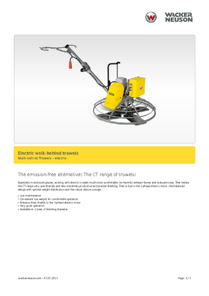 Șlefuitoare de beton Wacker Neuson CT 36-400 E
