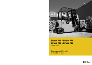 Stivuitoare frontale electrice Caterpillar EP35K PAC