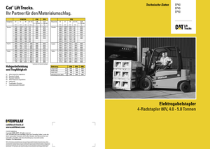 Stivuitoare frontale electrice Caterpillar EP50