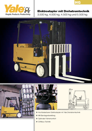 Stivuitoare frontale electrice Yale ERC 45 HG