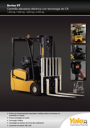 Stivuitoare frontale electrice Yale ERP 18 VT