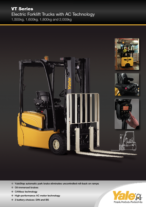 Stivuitoare frontale electrice Yale ERP 18 VT