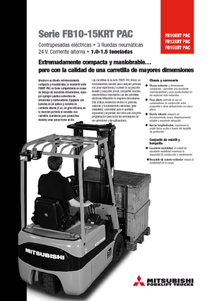 Stivuitoare frontale electrice Mitsubishi FB15KRT PAC