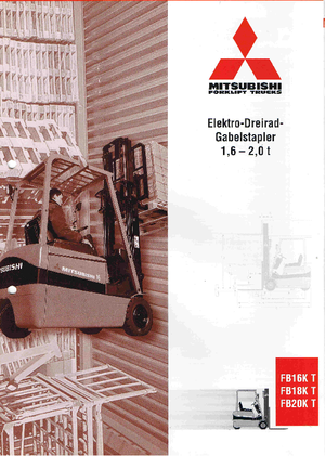 Stivuitoare frontale electrice Mitsubishi FB 18 KT