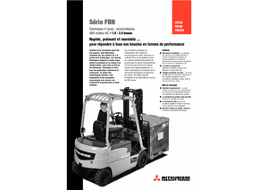 Stivuitoare frontale electrice Mitsubishi FB 16 N