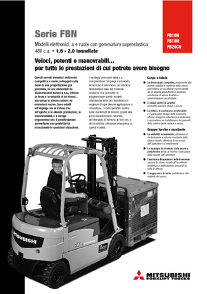 Stivuitoare frontale electrice Mitsubishi FB 16 N