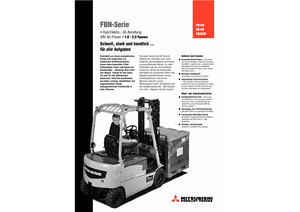 Stivuitoare frontale electrice Mitsubishi FB 16 N