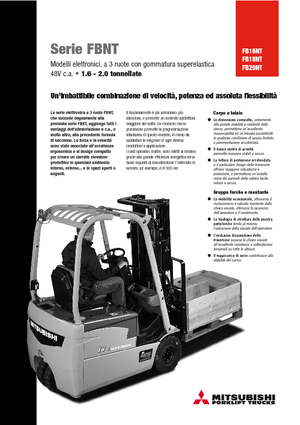 Stivuitoare frontale electrice Mitsubishi FB 20 NT ac