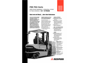 Stivuitoare frontale electrice Mitsubishi FB 30 KPAC