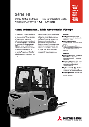 Stivuitoare frontale electrice Mitsubishi FB45