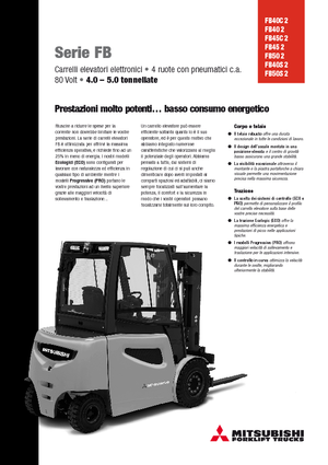 Stivuitoare frontale electrice Mitsubishi FB45