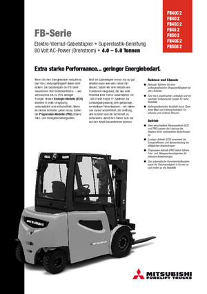 Stivuitoare frontale electrice Mitsubishi FB45