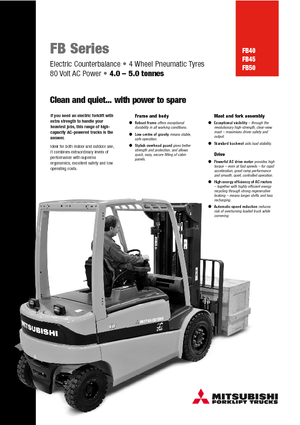 Stivuitoare frontale electrice Mitsubishi FB50