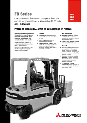 Stivuitoare frontale electrice Mitsubishi FB50