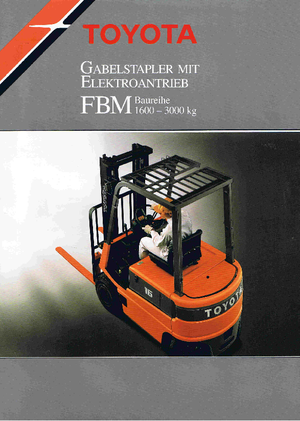 Stivuitoare frontale electrice Toyota FBM 25