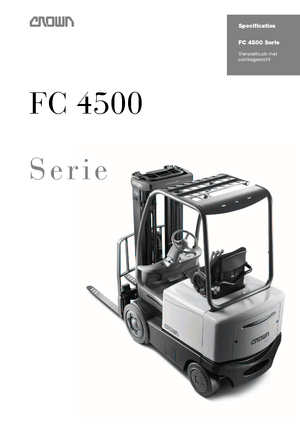 Stivuitoare frontale electrice Crown FC 4520 2,5
