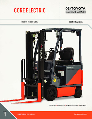 Stivuitoare frontale electrice Toyota 8FBC18U