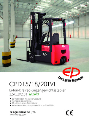 Stivuitoare frontale electrice EP CPD20TVL