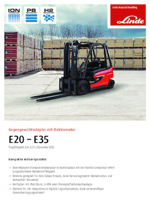 Stivuitoare frontale electrice Linde E25L