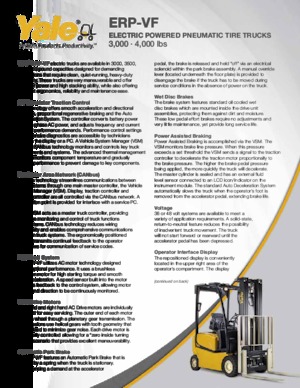 Stivuitoare frontale electrice Yale ERP035VF