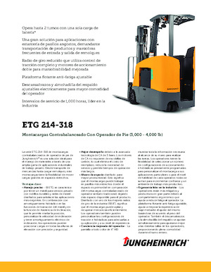 Stivuitoare frontale electrice Jungheinrich ETG 214