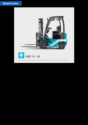 Stivuitoare frontale electrice Baoli KBE 15