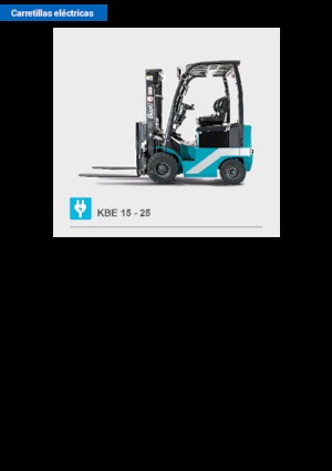 Stivuitoare frontale electrice Baoli KBE 18