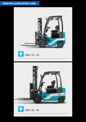 Stivuitoare frontale electrice Baoli KBE 30