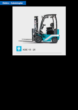 Stivuitoare frontale electrice Baoli KBE 25