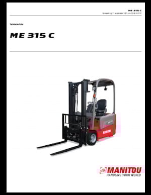 Stivuitoare frontale electrice Manitou ME 315 C