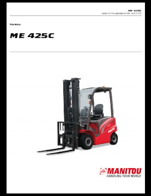 Stivuitoare frontale electrice Manitou ME 425 C