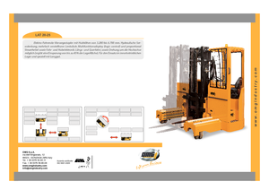 Stivuitoare multidirecționale electrice OMG LAT 25 